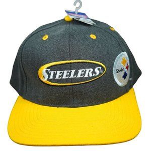 NWT Vintage Pittsburgh Steelers Eastport Canvas Strapback Hat Cap